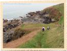 Randonneurs sur le GR34 en Tr�gor Finist�rien
